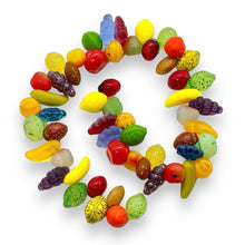 Load image into Gallery viewer, The Ultimate Czech glass fruit salad beads 56pc berries, oranges, lemon lime #1