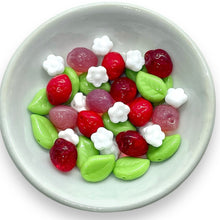 Load image into Gallery viewer, Czech glass strawberry fruit beads mix leaves & flowers 36pc #1