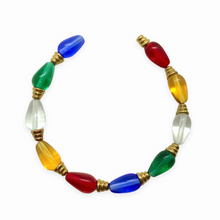 Load image into Gallery viewer, Christmas mini holiday colored string light beads charms 10 sets (20pc) 13mm-Orange Grove Beads