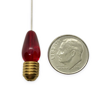 Load image into Gallery viewer, Christmas holiday colored string light bulb beads 10 sets (20pc) 21mm
