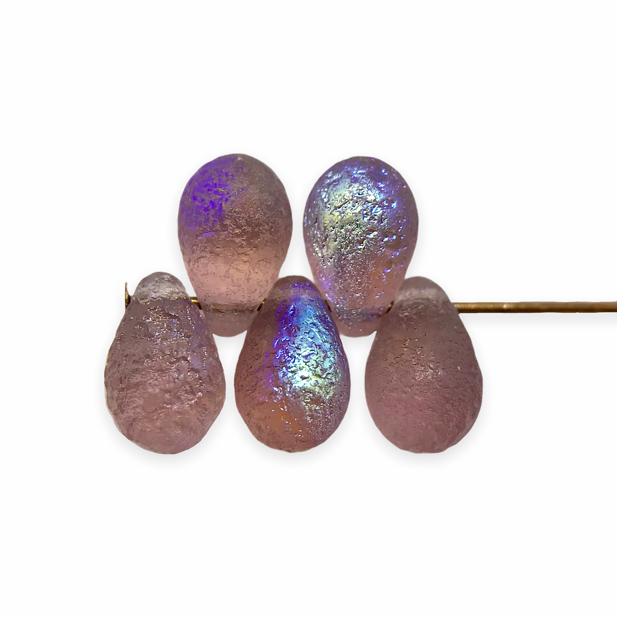 Teardrop Beads - Amethyst