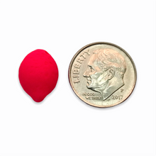 Load image into Gallery viewer, Czech glass lemon lime fruit beads 20pc NEON colors UV glow