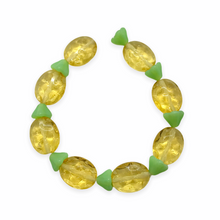 Load image into Gallery viewer, Czech glass pineapple fruit shaped beads 8 sets (16pc total) #3-Orange Grove Beads