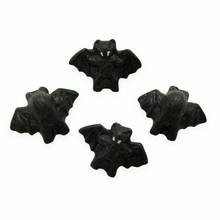 Load image into Gallery viewer, Hand painted small ceramic Halloween bat beads charms vertical drill 17x13-Orange Grove Beads
