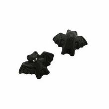 Load image into Gallery viewer, Tiny Halloween vampire bat beads Peruvian ceramic 4pc 17x13mm