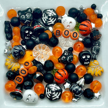 Load image into Gallery viewer, Halloween Czech glass bead mix skulls, cats, pumpkins, owls &amp; more #1
