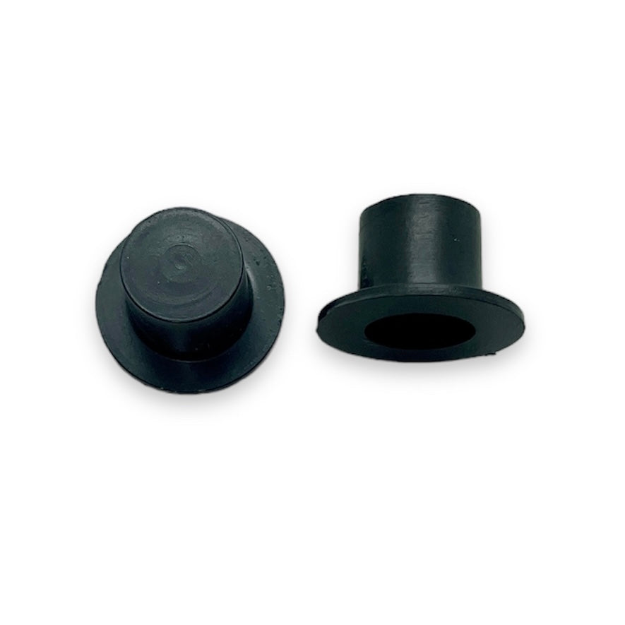 Miniature black top hats acrylic 20pc 10x16mm NO HOLE