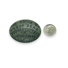 Load image into Gallery viewer, Halloween Ouija board Flatback Cabochon Cameo Resin 2pc 45x34mm
