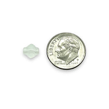 Load image into Gallery viewer, Czech glass diamond rhombus beads 50pc frosted crystal 7x6mm
