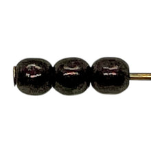 Load image into Gallery viewer, Czech glass round druk beads 100pc metallic brown 3mm
