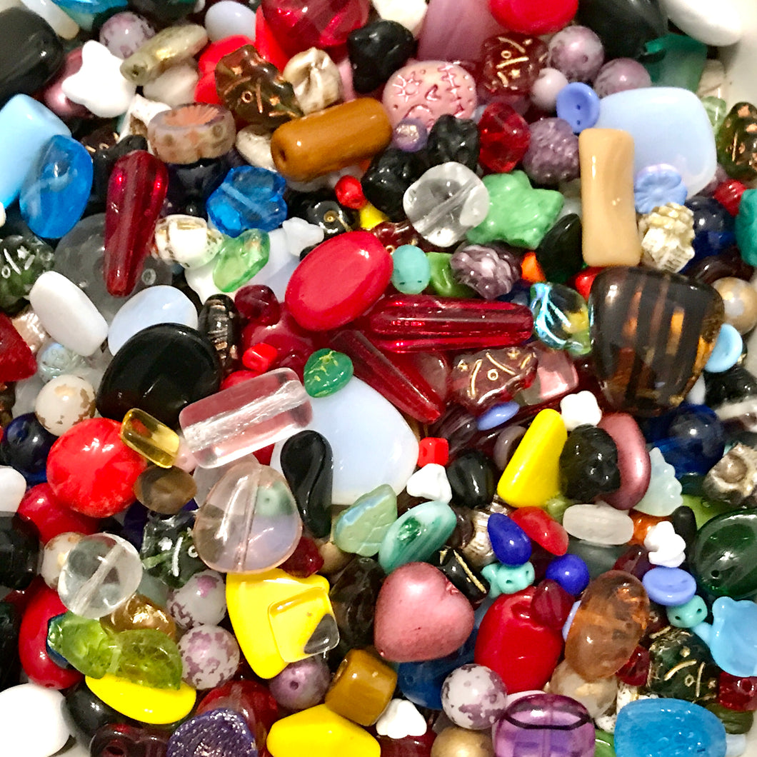 FREE Imperfect B quality Czech glass beads for mosaics crafting upcycling