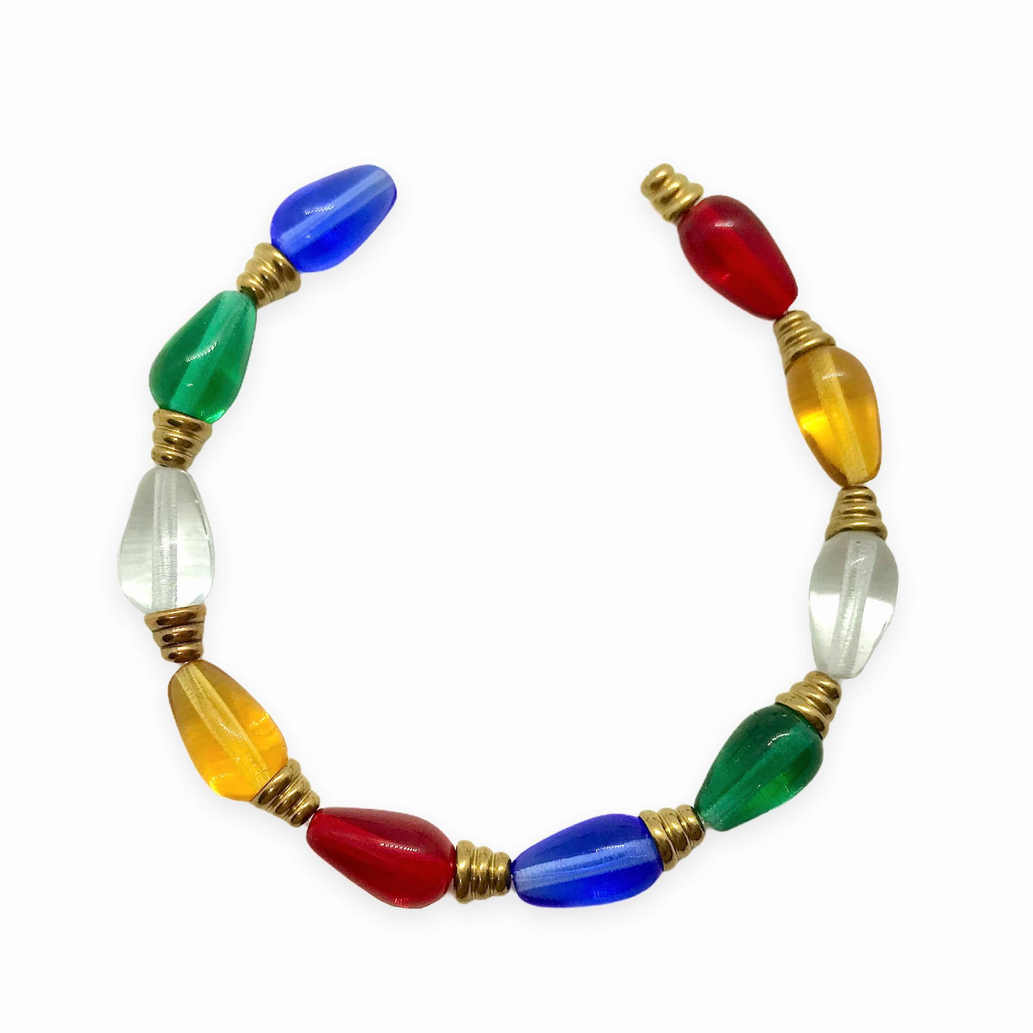 Mini Christmas holiday colored string light bulb beads charms 10 sets –  Orange Grove Beads