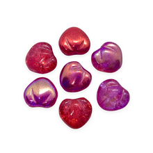 Load image into Gallery viewer, Czech glass crackle cherry fruit beads 12pc translucent fuchsia pink AB 11mm-Orange Grove Beads

