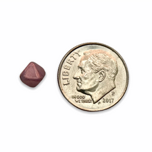 Load image into Gallery viewer, Czech glass Lucerna bicone pyramid beads 50pc purple bronze luster 6mm
