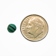 Load image into Gallery viewer, Czech glass melon beads 25pcs matte blue green brown 5mm
