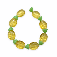 Load image into Gallery viewer, Czech glass pineapple fruit shaped beads 8 sets (16pc total) #3-Orange Grove Beads
