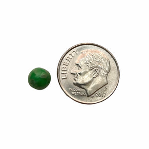 Czech glass round druk beads 50pc green picasso 6mm