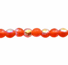 Load image into Gallery viewer, Czech glass round druk beads 120pc orange with AB finish 3mm-Orange Grove Beads
