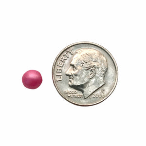 Czech glass round druk beads 50pc rose pink pearl 5mm