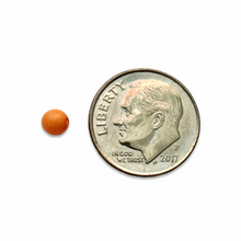 Load image into Gallery viewer, Czech glass round druk beads 100pc creamy pumpkin orange 4mm
