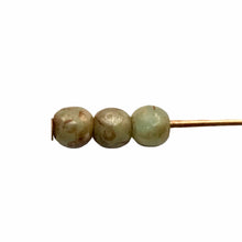 Load image into Gallery viewer, Czech glass round druk beads 100pc pale green picasso 3mm-Orange Grove Beads
