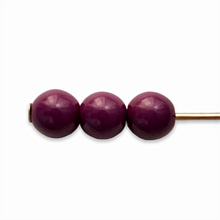 Load image into Gallery viewer, Czech glass round druk beads 50pc creamy opaque purple 4mm-Orange Grove Beads
