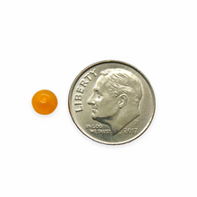 Load image into Gallery viewer, Czech glass round druk beads 100pc opaline orange 5mm
