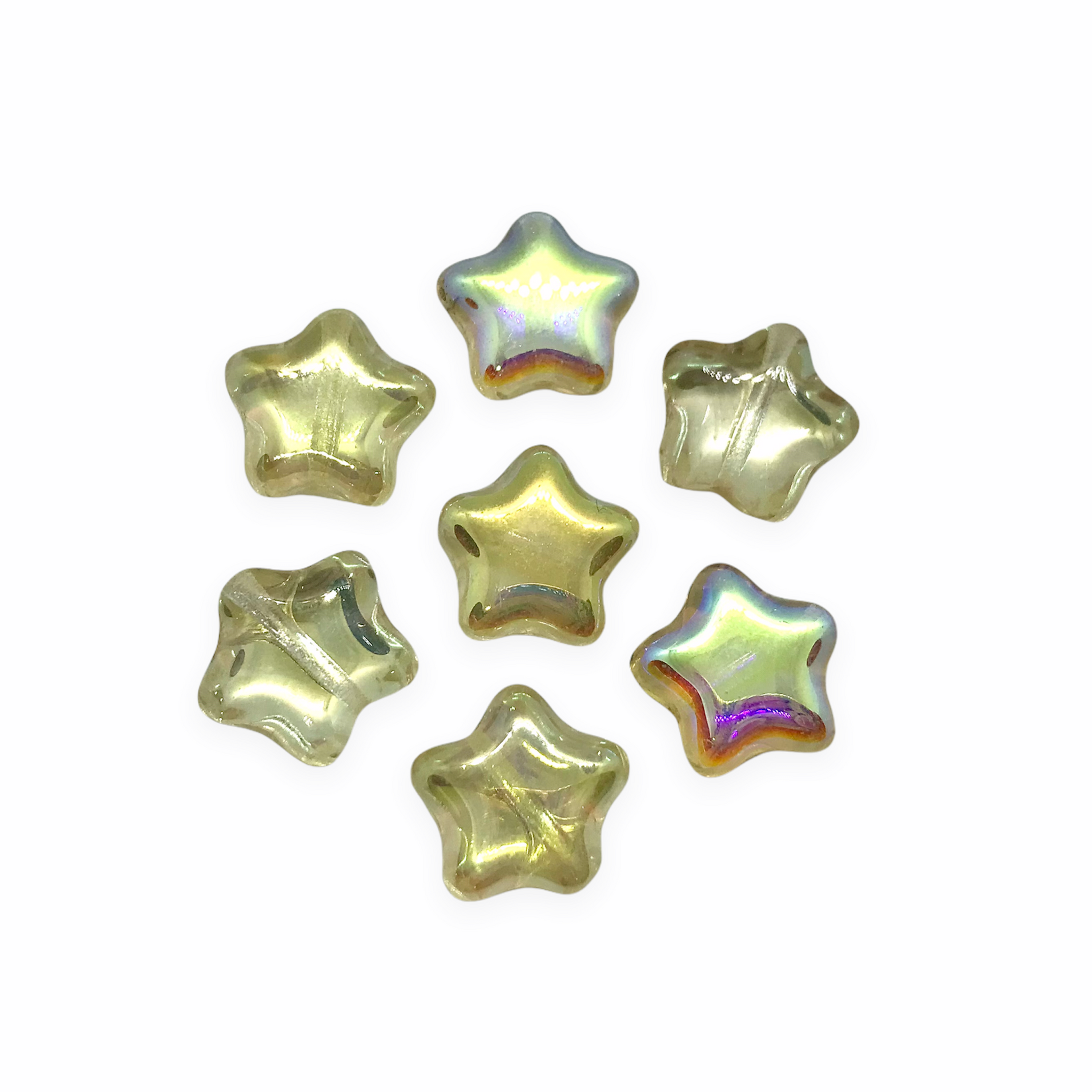 Star Beads - Colorful Metallic - 8mm - 20g